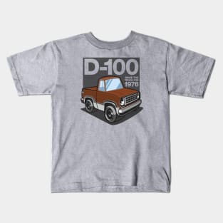 D100 - 1976 White Base (Bright Tan Iridescent) Kids T-Shirt